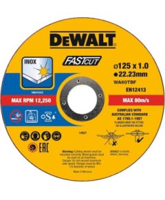 Abrazīvais griešanas disks DeWalt DT20540-QZ; 125 mm; 100 gab. Dažādi diski