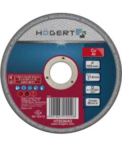 Abrazīvais griešanas disks Hogert HT6D640; 125x22,23 mm Различные диски