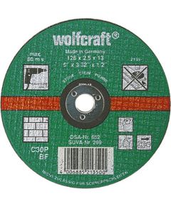 Abrazīvais griešanas disks Wolfcraft 2135000; 125x1 mm akmenim Dažādi diski