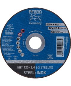Abrazīvais griešanas disks Pferd SG Steelox; 125x2,4x22,23 mm Dažādi diski