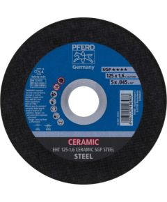 Abrazīvais griešanas disks Pferd SGP CeramicsSteel; 125x1,6x22,23 mm Dažādi diski