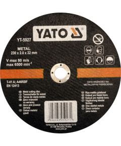 Abrazīvais griešanas disks Yato YT-5927; 230x2,0x22 mm Dažādi diski