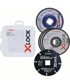 Griešanas disks Bosch X-LOCK Starter Kit; 125 mm; 5 gab. Различные диски