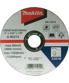 Abrazīvais griešanas disks Makita; 125 mm metālam Dažādi diski