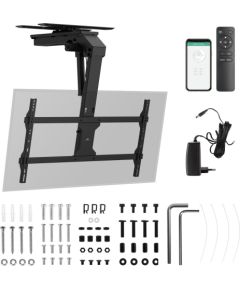 Maclean electric TV mount, ceiling mount, Tuya support, max. VESA 800x400, reg. in pos. +90°~-90°, for TV 43-86", max. 45kg, MC-109 T Крепления для телевизоров