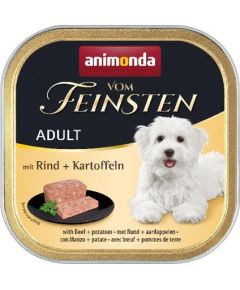 ANIMONDA Vom Feinsten Adult Beef and potatoes - wet dog food - 150g Suņu barība