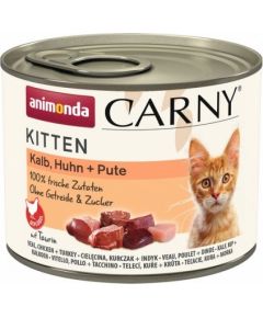 ANIMONDA Carny Kitten Veal, chicken, turkey - wet cat food - 200g Kaķu konservi