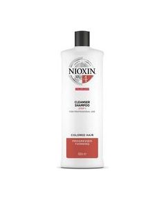 Nioxin System 4 Shampoo Cleanser - Cleansing shampoo for fine colored, significantly thinning hair 1000ml Matu kopšana