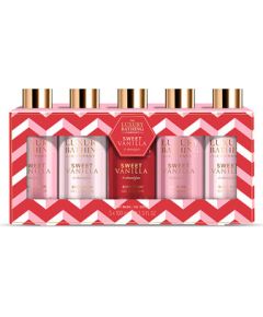 Uniquee Luxury Dárková sada sprchových gelů 5 ks ( Vanilka & Mandle ) Духи и косметика