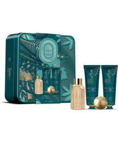 Uniquee Luxury Dárková sada koupelové péče v plechové dóze ( Hruška & Květ nektarinky ) Духи и косметика