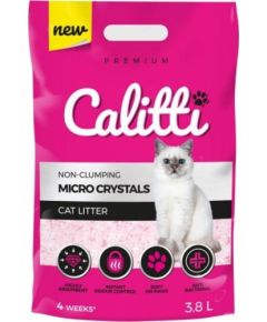 Żwirek dla kota Calitti Micro Crystals Naturalny 3.8 l Kaķu pakaiši