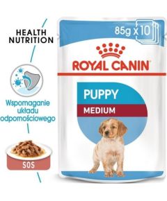 Royal Canin Royal Canin Medium Puppy karma mokra dla szczeniąt, od 2 do 12 miesiąca, ras średnich 140g Suņu barība