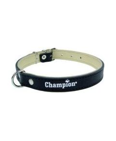 Champion Obroża Skórzana na skórce czarna SK/S 40/1.8 Citas preces