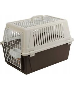 Ferplast Atlas 30 Open - transporter z otwieranym dachem beżowo-czarny [73017099] Сумки для перевозки собак и кошек