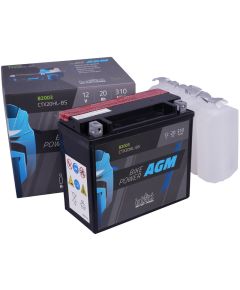 20 Ah 310A IntAct AGM 82003 moto akumulators 175x87x155mm Akumulatori