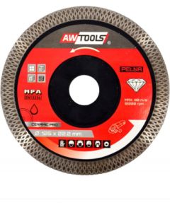 Dimanta disks sausajai un slapjajai griešanai AWTools AW46302; 125x22,2 mm Dažādi diski