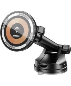 Dudao   15W magnetic wireless extensio n-type suction Car Phone Black Автомобильные зарядные устройства