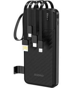 Dudao   Dudao K11 10000mAh Powerbank with Built-in Cables Black Power Banks