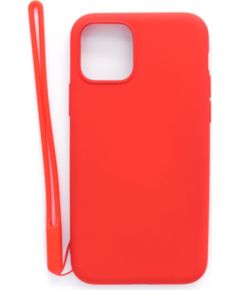 Evelatus Apple  iPhone 11 Pro Soft Touch Silicone Case with Strap Red Neoriģinālie Maciņi
