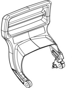 Brake lever asy 431SX; CS-4310SX, Echo Rezerves daļas