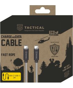 Tactical Fast Rope Kevlar USB-C/USB-C Кабель 100W 20V/5A 2m / серый Дата USB-кабели