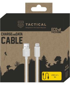 Tactical Smooth Thread USB-A/Lightning Kabelis 1m / balts Data USB kabeļi