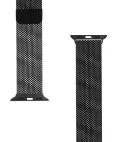 Tactical 351 Loop Magnetic Stainless Steel Band Viedpulksteņu siksniņa priekš Apple Watch 1/2/3/4/5/6/7/8/9/10/11/SE 42/44/45/46mm / melns Smart-Watch aksesuāri