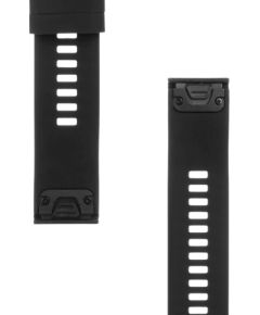 Tactical 426 Silicone Band Viedpulksteņu siksniņa priekš Garmin Fenix 5/6/7/8 QuickFit 22mm / melns Smart-Watch aksesuāri