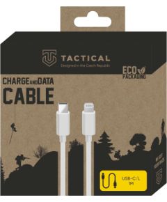 Tactical Smooth Thread USB-C/Lightning Kabelis 1m / balts Data USB kabeļi