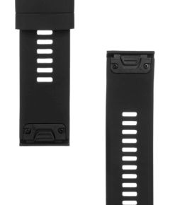 Tactical 668 Silicone Band Viedpulksteņu siksniņa priekš Garmin Fenix 5X/6X/7X/8 QuickFit 26mm / melns Smart-Watch aksesuāri