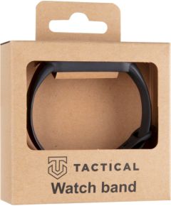 Tactical 661 Silicone Band Viedpulksteņu siksniņa priekš Xiaomi Mi Band 5/6 / melna Smart-Watch aksesuāri