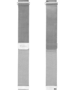 Tactical 640 Loop Magnetic Stainless Steel Band Viedpulksteņu siksniņa 20mm / sudraba Smart-Watch aksesuāri