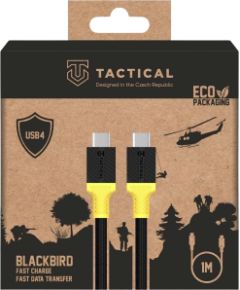 Tactical BlackBird USB4 Kabelis 1m / melns/dzeltens Data USB kabeļi