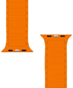 Tactical MagBand Magnētiskā siksniņa priekš Apple Watch 42/44/45/46/49 / pelēks/oranžs Smart-Watch aksesuāri