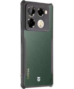 Tactical Quantum Stealth Cover Aizsargapvalks priekš Infinix Note 40 Pro 4G / caurspīdīgs/melns Neoriģinālie Maciņi