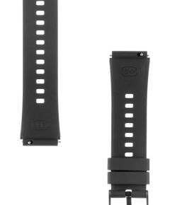 Tactical Quick Release Silicone Band Ремешок для часов 18mm / чёрный Smart pūlksteņu aksesuāri