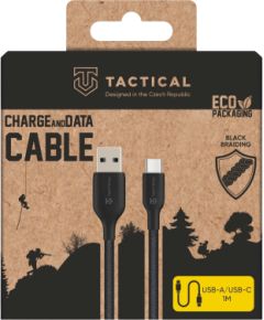 Tactical Stitch Thread USB-A/USB-C Kabelis 1m / melns Data USB kabeļi