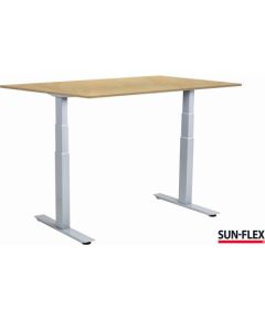 Regulējama augstuma rakstāmgalds SUN-FLEX  ADAPT VI,(600706+650906) 2 motors, bērza, 160x80 cm Biroja galdi