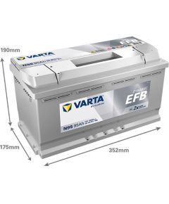 Akumulators VARTA N95 95Ah 850A Dynamic EFB 353*175*190 -+ B13 Akumulatori