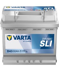 Akumulators VARTA D43 60Ah 540A Dynamic 242*175*190 +- B13 Akumulatori