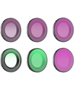 Set of 6 Sunnylife 1/4 Black Mist + CPL + ND8 + ND16 + ND32 + ND64 filters for Osmo Nano Aksesuāri sporta kamerām
