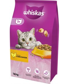 Whiskas Adult Kurczak i warzywa 14kg Kaķu sausā barība