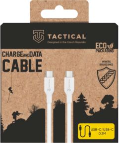 Tactical Stitch Thread USB-C/USB-C Kabelis 0.3m / balts Data USB kabeļi