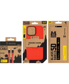 Tactical Red Limited Edition Combo Aizsargkomplekts priekš Apple iPhone 14 Pro Max / sarkans Neoriģinālie Maciņi