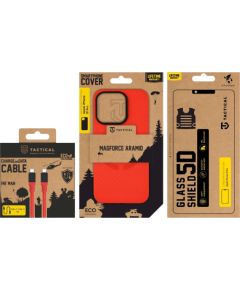 Tactical Red Limited Edition Combo Aizsargapvalks priekš Apple iPhone 15 Pro / sarkans Neoriģinālie Maciņi