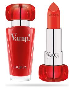 Pupa Vamp! Paraben-Free Volume Cream Lipstick 306 Outstanding Orange 3.5 g Помады, блески, бальзамы