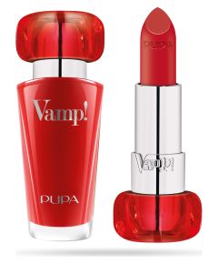 Pupa Vamp! Paraben-Free Volume Cream Lipstick 303 Iconic Red 3.5 g Помады, блески, бальзамы
