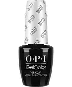 Opi Gel Color Top Coat Semi-Permanent Nail Polish GC 031 Matte 15ml Nagu lakas