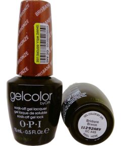 Opi Gel Color Semi-Permanent Nail Polish GC A45 Brisbane Bronze 15ml Nagu lakas