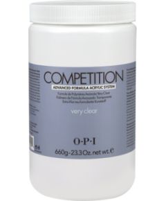 Opi Competition Acrylic Nail Powder Very Clear 660 g Nagu lakas